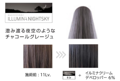 ウエラ　WELLA　イルミナカラー　新色　2024　澄み渡る夜空のようなチャコールグレージュ